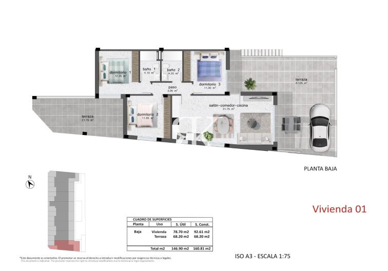 Obra Nueva - Bungalow - Pilar de la Horadada - pueblo
