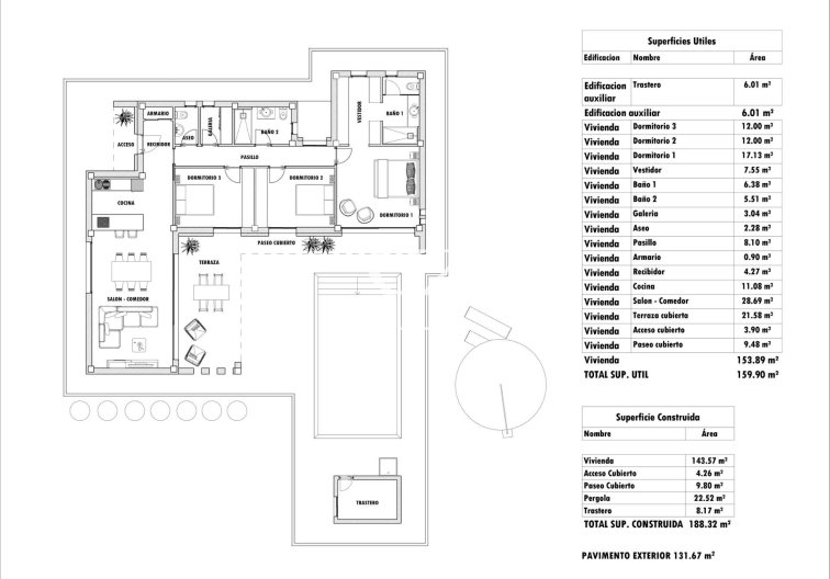 New Build - villa - Aspe - Poligono 19