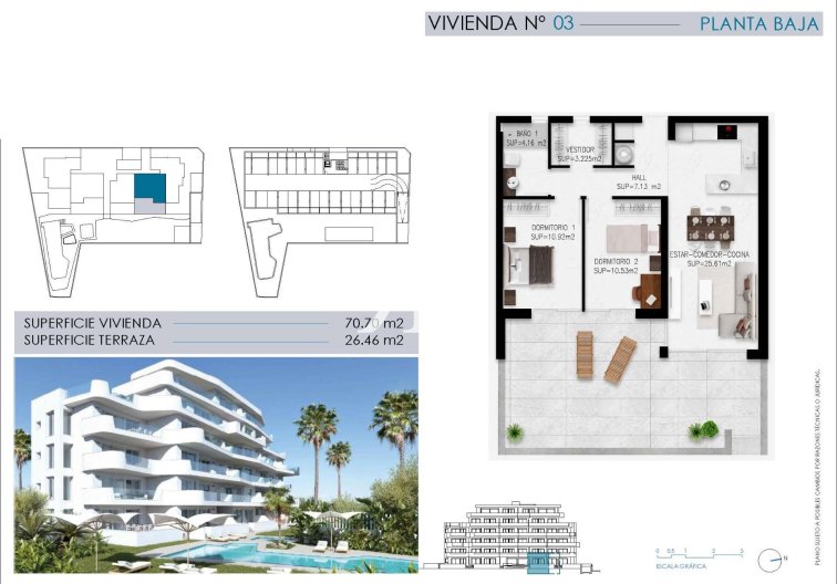 Neubau - Wohnung - Pilar de la Horadada - Mil Palmeras