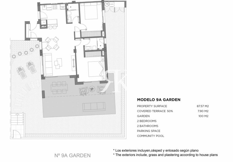 Construction Neuve - Ground floor apartment - Los Alcázares - Parque Diana