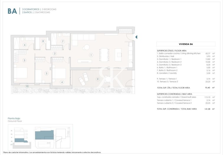 New Build - Ground floor apartment - Benijofar - Pueblo