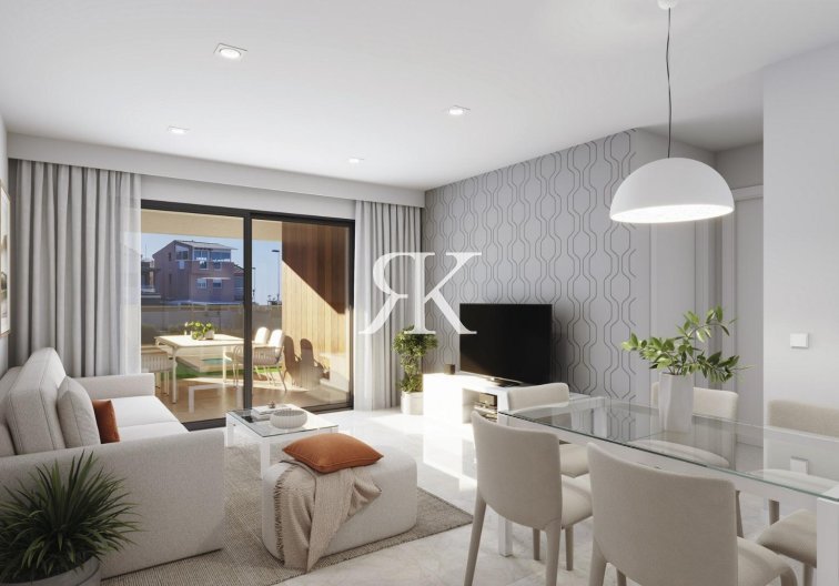 Neubau - Bungalow im obersten Stockwerk - Puerto de Mazarron - Playa Negra