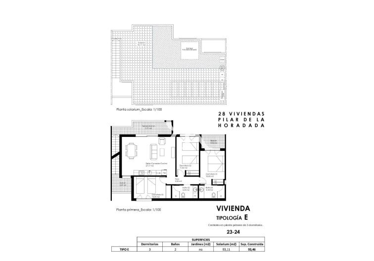 Neubau - Bungalow im obersten Stockwerk - Pilar de la Horadada - pueblo