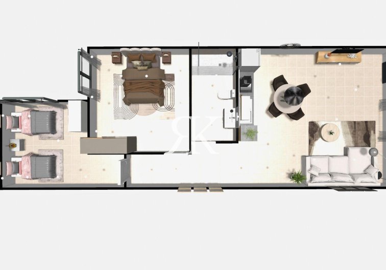 Obra Nueva - Bungalow en planta alta - Hondón de las Nieves - La Canalosa