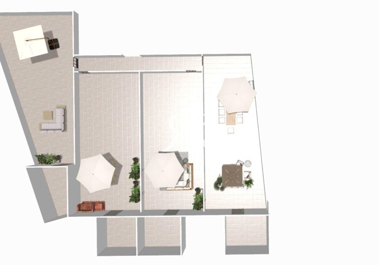 Obra Nueva - Bungalow en planta alta - Hondón de las Nieves - La Canalosa