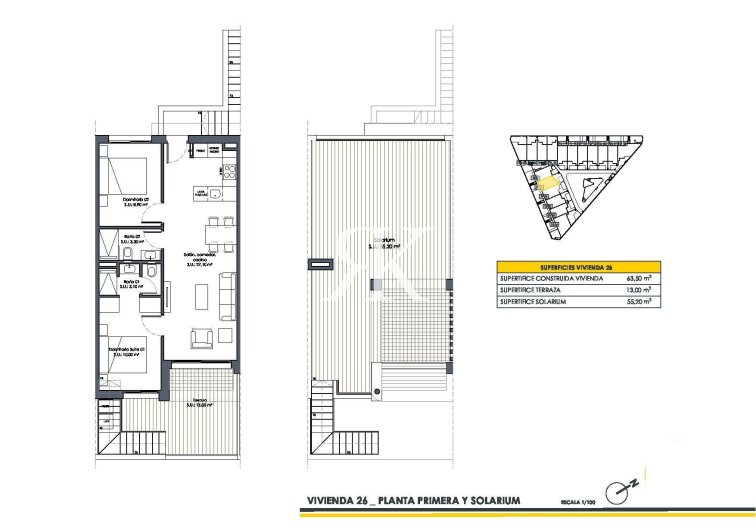 New Build - Top floor bungalow - San Fulgencio - Pueblo