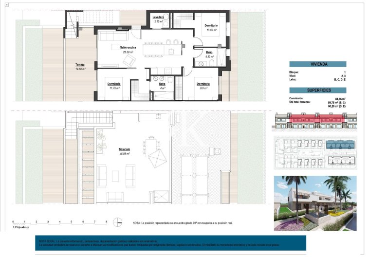Neubau - Bungalow im obersten Stockwerk - Los Alcázares - Serena Golf