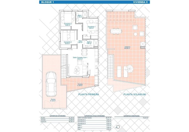 New Build - Top floor bungalow - Pilar de la Horadada - Lo Monte