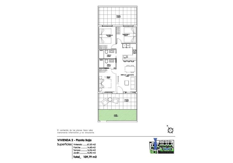 New Build - Ground floor Bungalow - Pilar de la Horadada - Parque Ramon eugenio Escudero
