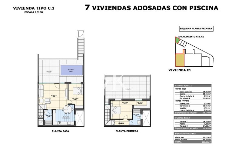 New Build - Top floor bungalow - Pilar de la Horadada - pueblo